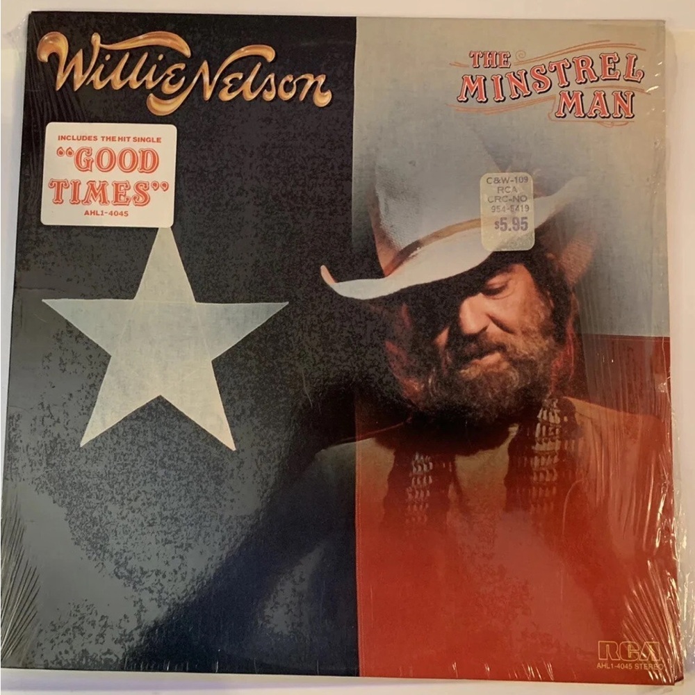 Willie Nelson -‎ The Minstrel Man Vinyl Record